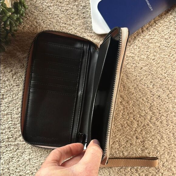Rebecca Minkoff Taupe Leather Wristlet Wallet - Picture 7 of 16